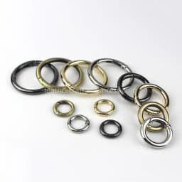 Metal Spring Gate O Ring Openable Keyring Leather Craft Bag Belt Strap Buckle Trigger Snap Clasp Clip Connector DIY Accessory