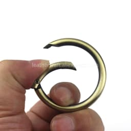 Metal Spring Gate O Ring Openable Keyring Leather Craft Bag Belt Strap Buckle Trigger Snap Clasp Clip Connector DIY Accessory