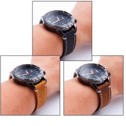 UTHAI P18 Geniune High-end Retro Calf Leather Watchbands 18mm 20mm 22mm Watch Strap For Samsung Watch Strap For Huawei Watch