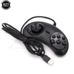 USB Wired Gamepad Game Controller for SEGA Genesis/MD2 Y1301 6 Buttons Classic USB Joystick for MAC Mega Drive Game Pad PC NEW