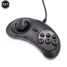 USB Wired Gamepad Game Controller for SEGA Genesis/MD2 Y1301 6 Buttons Classic USB Joystick for MAC Mega Drive Game Pad PC NEW