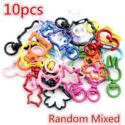 10pcs/lot Snap Hook Trigger Clips Buckles For Keychain Lobster Lobster Clasp Hooks for Necklace Key Ring ClaspDIY Making