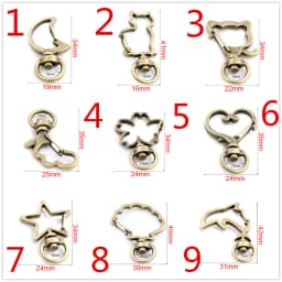 10pcs/lot Snap Hook Trigger Clips Buckles For Keychain Lobster Lobster Clasp Hooks for Necklace Key Ring ClaspDIY Making