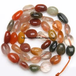 Natural Stone Irregular Opal Apatite Quartz Labradorite Round Loose Beads 15' Strand 6x8 8x10mm Pick