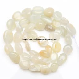 Natural Stone Irregular Opal Apatite Quartz Labradorite Round Loose Beads 15' Strand 6x8 8x10mm Pick