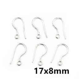 17x10mm 20pcs Rhodium Silver Gold Plated Earring Findings Earrings Clasps Hooks Fittings DIY Jewelry Making Accessories Earwire
