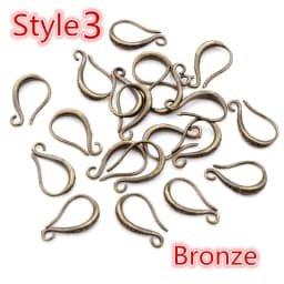 17x10mm 20pcs Rhodium Silver Gold Plated Earring Findings Earrings Clasps Hooks Fittings DIY Jewelry Making Accessories Earwire