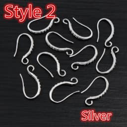 17x10mm 20pcs Rhodium Silver Gold Plated Earring Findings Earrings Clasps Hooks Fittings DIY Jewelry Making Accessories Earwire