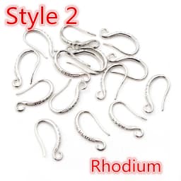17x10mm 20pcs Rhodium Silver Gold Plated Earring Findings Earrings Clasps Hooks Fittings DIY Jewelry Making Accessories Earwire