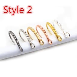 17x10mm 20pcs Rhodium Silver Gold Plated Earring Findings Earrings Clasps Hooks Fittings DIY Jewelry Making Accessories Earwire