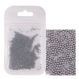1 Pack 0.6-2.0mm Nail Art Caviar Bead 10g Rhinestone for Micro Steel Ball 3D Decorations UV Gel Acrylic Tips
