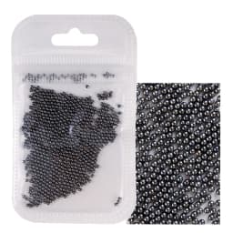 1 Pack 0.6-2.0mm Nail Art Caviar Bead 10g Rhinestone for Micro Steel Ball 3D Decorations UV Gel Acrylic Tips