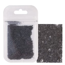1 Pack 0.6-2.0mm Nail Art Caviar Bead 10g Rhinestone for Micro Steel Ball 3D Decorations UV Gel Acrylic Tips
