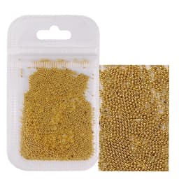 1 Pack 0.6-2.0mm Nail Art Caviar Bead 10g Rhinestone for Micro Steel Ball 3D Decorations UV Gel Acrylic Tips