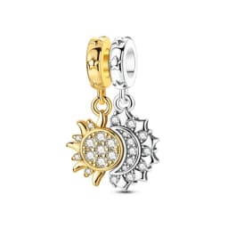 925 Sterling Silver Charms Fit Original Bracelets Star Moon Sun Spaceman Pendant Beads DIY Women Necklaces Jewelry