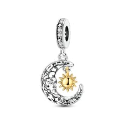 925 Sterling Silver Charms Fit Original Bracelets Star Moon Sun Spaceman Pendant Beads DIY Women Necklaces Jewelry