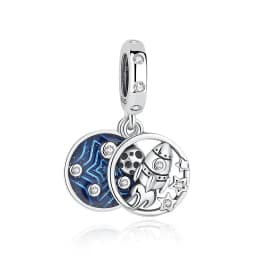 925 Sterling Silver Charms Fit Original Bracelets Star Moon Sun Spaceman Pendant Beads DIY Women Necklaces Jewelry