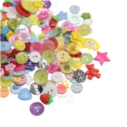 20/50/100pcs Mix Shape Multicolor Diy Scrapbooking Cartoon Buttons Plastic Children's Garment Sewing Notions