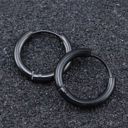 8/10/12/14/16/18/20mm Stainless Steel Huggie Hoop Earrings for Women Men