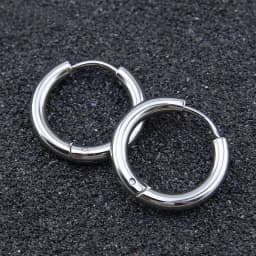 8/10/12/14/16/18/20mm Stainless Steel Huggie Hoop Earrings for Women Men