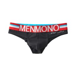 Menmono fashionable men's underwear cotton low waist tight u convex sexy bikini briefs printed men's underwear