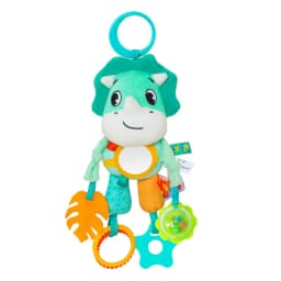 Baby Car Seat Toys Baby Hanging Toys Stroller Crib Gym or CarSeat with Teether Rattle & Tummy Time Mirror Sensory Toys Gifts