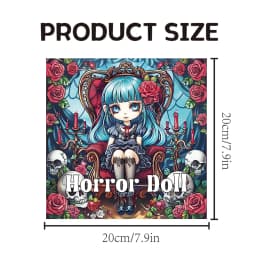 Horror Doll Coloring Book 20Page Gift For Birthday Party Relieve Stress Kill Time Graffiti Painting Drawing Adult Picture Books