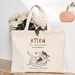 Thank You My ATSEM Whom I Adore Print Tote Bag Women Shoulder Bag Teacher Life Shopping Bag Teacher's Day Best Gift for Teachers