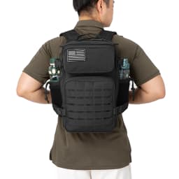 25L Tactical Backpack Outdoor Bag Fitness Backpack MOLLE Backpack Women's/Men's Hiking Survival Backpack Men's Dual Cup Holder