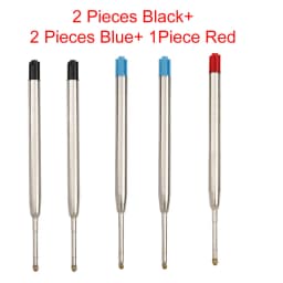 98mm1.0mm Ballpoint Pen Refills For Parker Pens Medium Point Blue Red Black Ink Rods For Writing Office Stationery