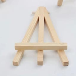 Mini Wooden Artist Easel, Compact Tabletop Display Stand, Foldable, Adjustable Holder for Wedding Cards, Paintings Artwork