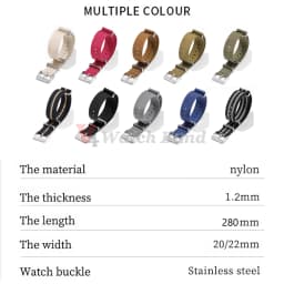 Nylon Watch Strap for Seiko Army Sport Bracelet Replacement Belt 18mm 20mm 22mm Brown Green Black Band Military Casual Watchband