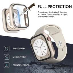 Glass+Cover For Apple Watch case 46mm 42-44mm 40mm 45mm 41mm bumper Screen Protector iwatch series 10 9 8 7 6 5 4 SE Accessories