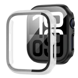 Glass+Cover For Apple Watch case 46mm 42-44mm 40mm 45mm 41mm bumper Screen Protector iwatch series 10 9 8 7 6 5 4 SE Accessories