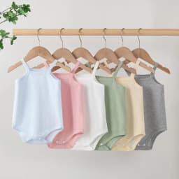 Summer Baby Clothes Boys Girls Bodysuit 0-24 Months Undershirt Thin Section Breathable Sling Onesie Solid Color Infant Bodysuits