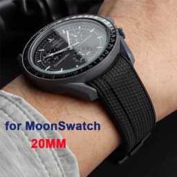 Joint MoonSwatch 20mm Diving Strap for Omega X Swatch Men Women Arc Curved End TPU Rubber Bracelet for Rolex Watch Band Tools