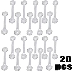3-20Pcs Child Safety Lock Transparent Anti-Opening Multi-Functional Soft Strap Safety Lock Anti Pinch Safety Protection Buckle