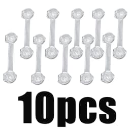 3-20Pcs Child Safety Lock Transparent Anti-Opening Multi-Functional Soft Strap Safety Lock Anti Pinch Safety Protection Buckle