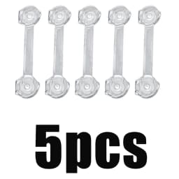 3-20Pcs Child Safety Lock Transparent Anti-Opening Multi-Functional Soft Strap Safety Lock Anti Pinch Safety Protection Buckle