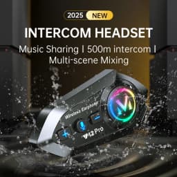 Y12 Pro Motorcycle Helmet Bluetooth Headset Intercom Distance 500M IP56 Dust And Waterproof Voice Assistant Mixing Music Sharing