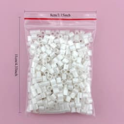 5mm 1000PCS Black, White, Gray, Transparent Color, Complementary Color Set, Hama Bead Iron Fuse Bead DIY Puzzle Pixel Art Gift