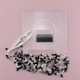 5mm 1000PCS Black, White, Gray, Transparent Color, Complementary Color Set, Hama Bead Iron Fuse Bead DIY Puzzle Pixel Art Gift