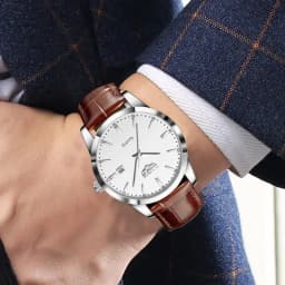 LIGE Man Watch Fashion Leather Strap Mens Watches Military Sport Waterproof Calendar Quartz Wristwatches Male Clock Reloj Hombre