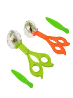 Educational Bug Catcher Scissors Set for Kids - Plastic Insect Clips and Tweezers for Camping and Outdoor Activities