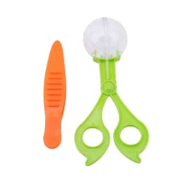 Educational Bug Catcher Scissors Set for Kids - Plastic Insect Clips and Tweezers for Camping and Outdoor Activities