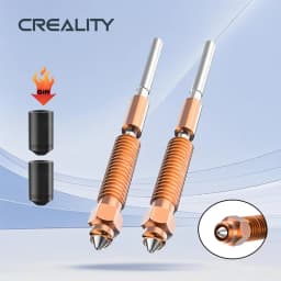 Creality Official K2 Plus/K2/Hi Nozzle Kit 2Pcs,Unicorn Quick-Swap High-Flow Nozzles 0.4mm,Steel-Tip Copper Nozzles&Titanium