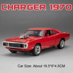 1:32 SRT Tomahawk Sports Car Model Toys Alloy Diecast Charger 1970 Vehicle Models Sound Light Doors Opened Pull Back Kids Gifts