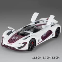 1:32 SRT Tomahawk Sports Car Model Toys Alloy Diecast Charger 1970 Vehicle Models Sound Light Doors Opened Pull Back Kids Gifts