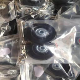1Set Luggage Wheel Suitcase Replacement Wheels Black with Screw Resistant Flexible Axles Repair Kit 40/43mm/54mm/60mm/64mm/70mm
