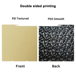 For Anycubic Kobra S1 Plate Pei Sheet 264x276mm Textured Kobra S1 Combo Build Plate Double Sided Peo Pet Pey Kobra S1C Bed